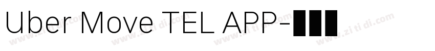 Uber Move TEL APP字体转换
